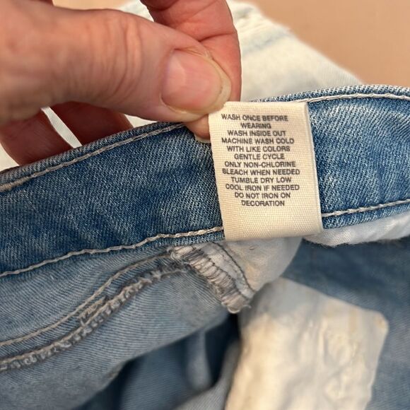 MUDD size 7 distressed denim shorts fab with cowboy boots or flip flops EUC - Picture 13 of 14